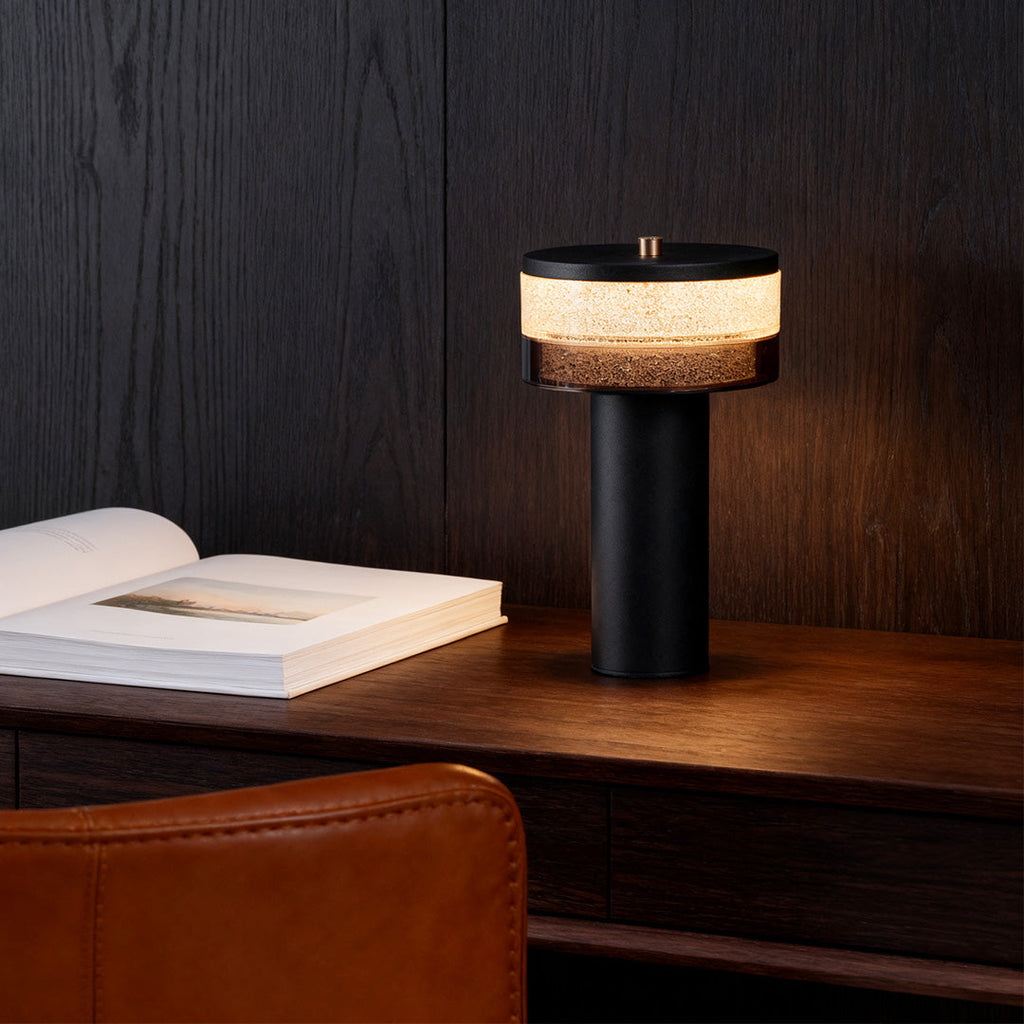 Cylindrical Nordic Iron Table Lamp - Sleek Decorative Light