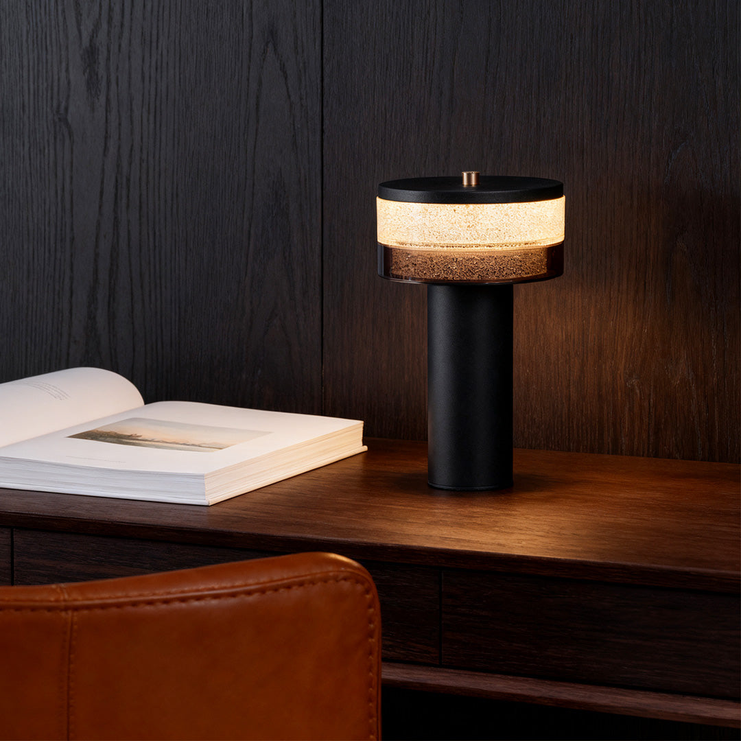 Cylindrical Nordic Iron Table Lamp - Sleek Decorative Light