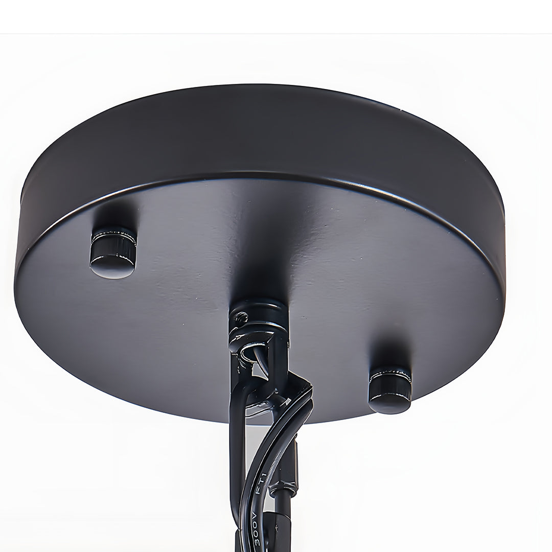 Black Drum Pendant Light - Iron Cage Cylinder Ceiling Fixture
