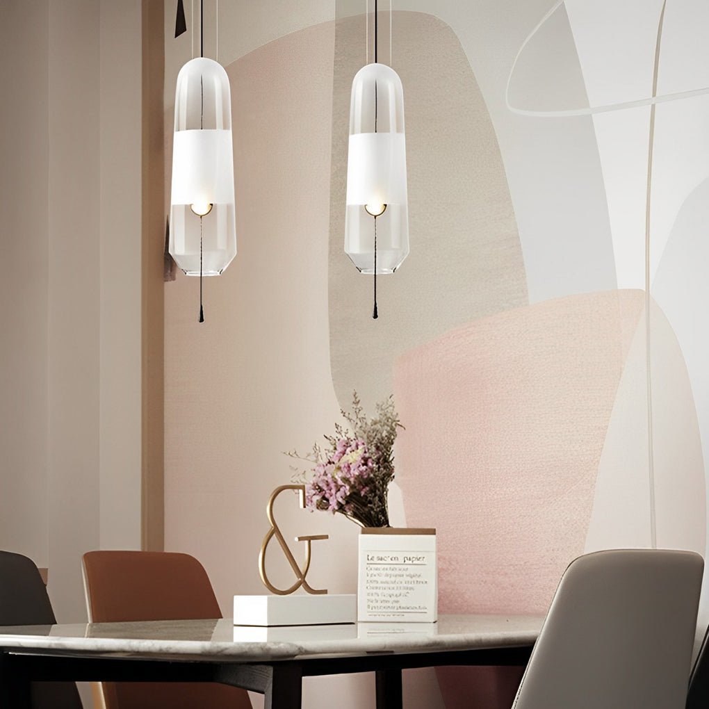 Nordic Art Glass Pendant Light Fixture - Creative Hanging Lamp