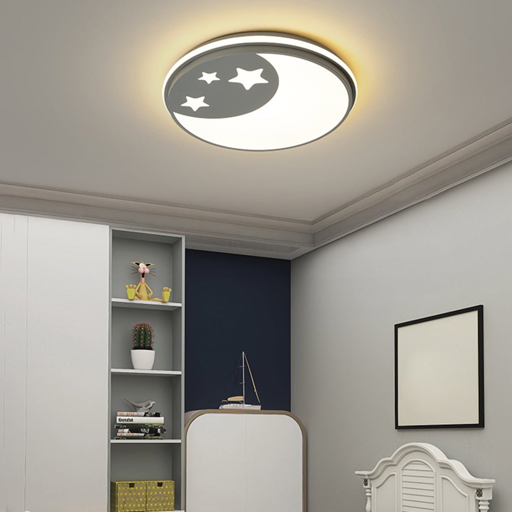 Creative Circular Cartoon LED Ceiling Lamp for Kids Room