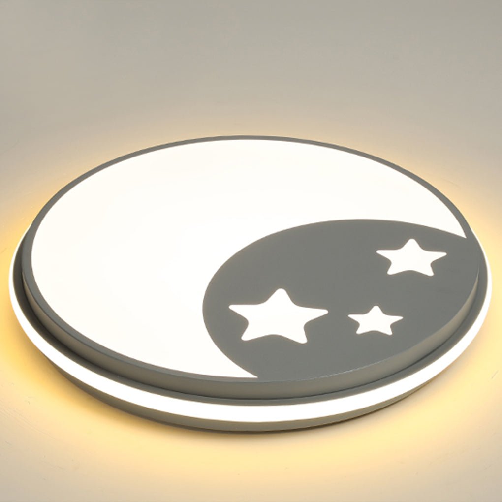 Creative Circular Cartoon LED Ceiling Lamp for Kids Room