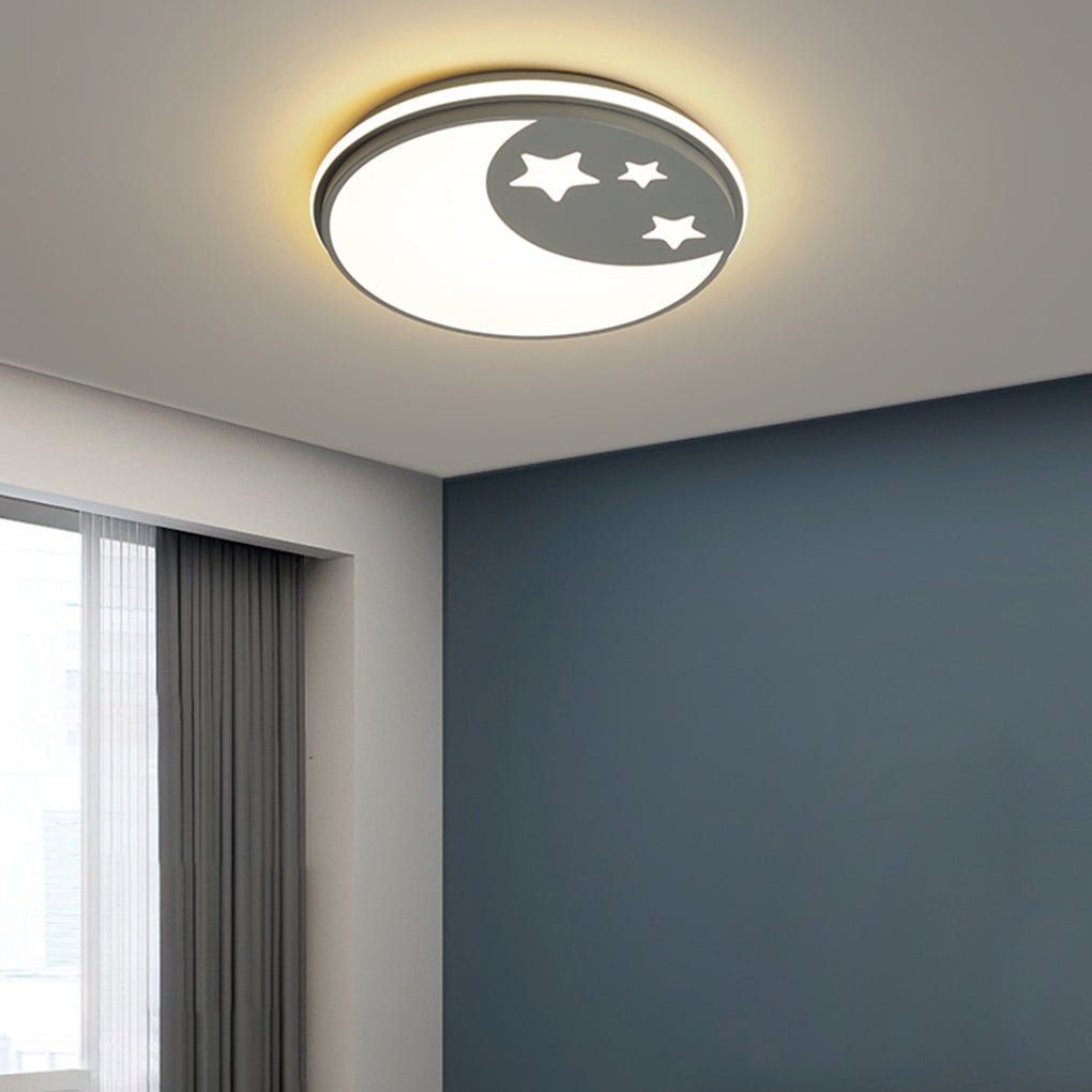 Creative Circular Cartoon LED Ceiling Lamp for Kids Room