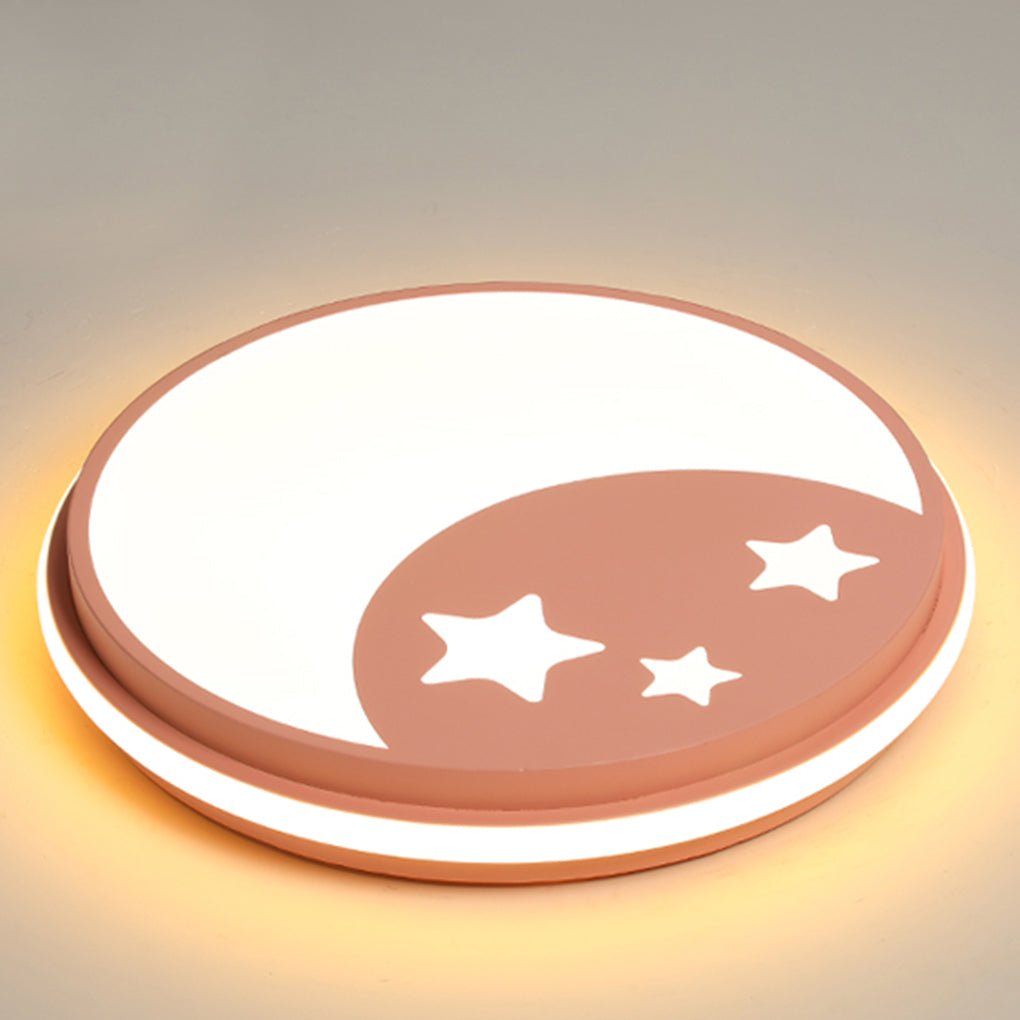 Creative Circular Cartoon LED Ceiling Lamp for Kids Room