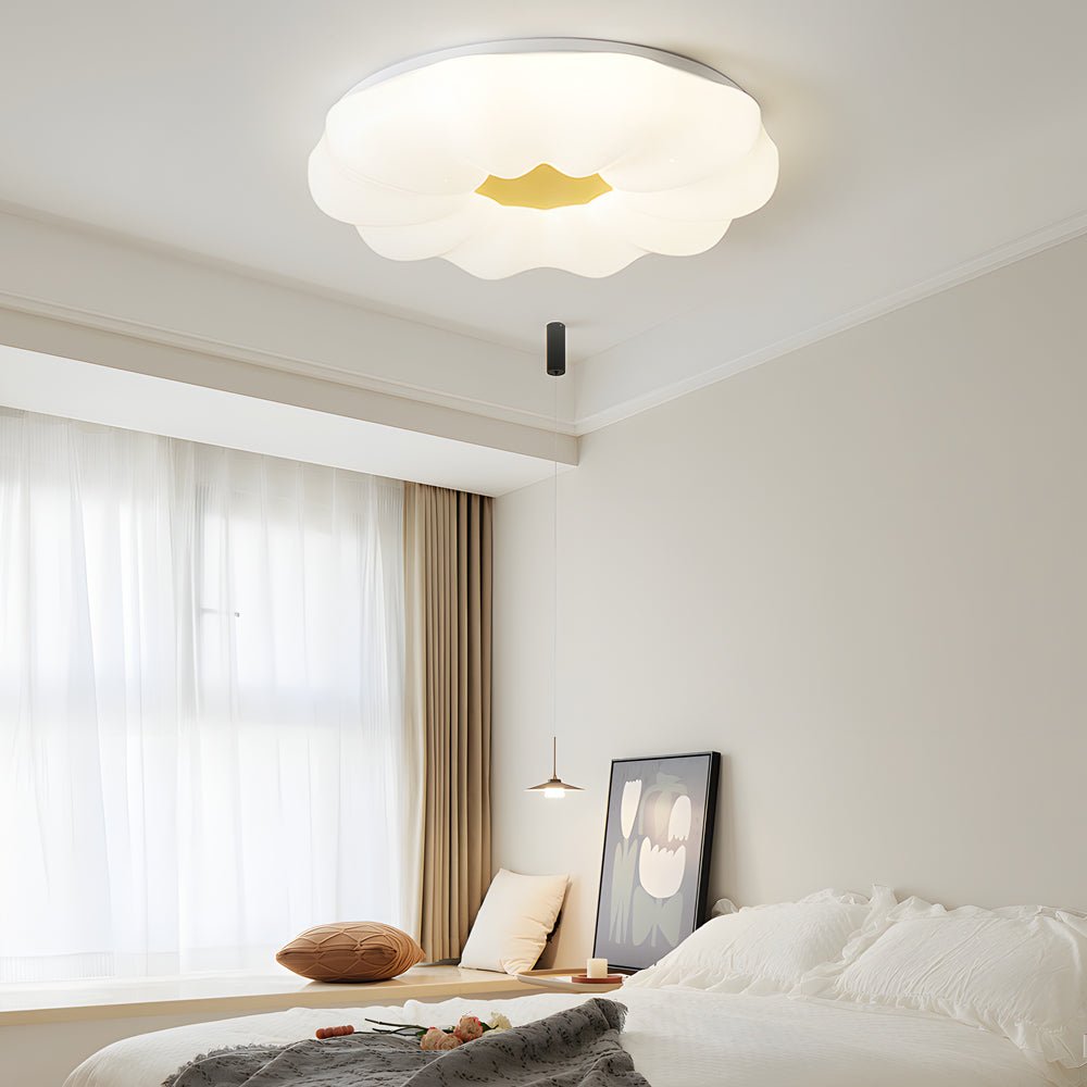 Creative Cloud Flowers Iron Acrylic Dimmable Ceiling Lamp