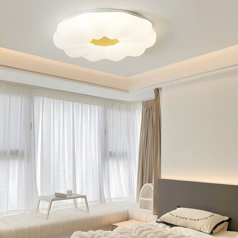 Creative Cloud Flowers Iron Acrylic Dimmable Ceiling Lamp
