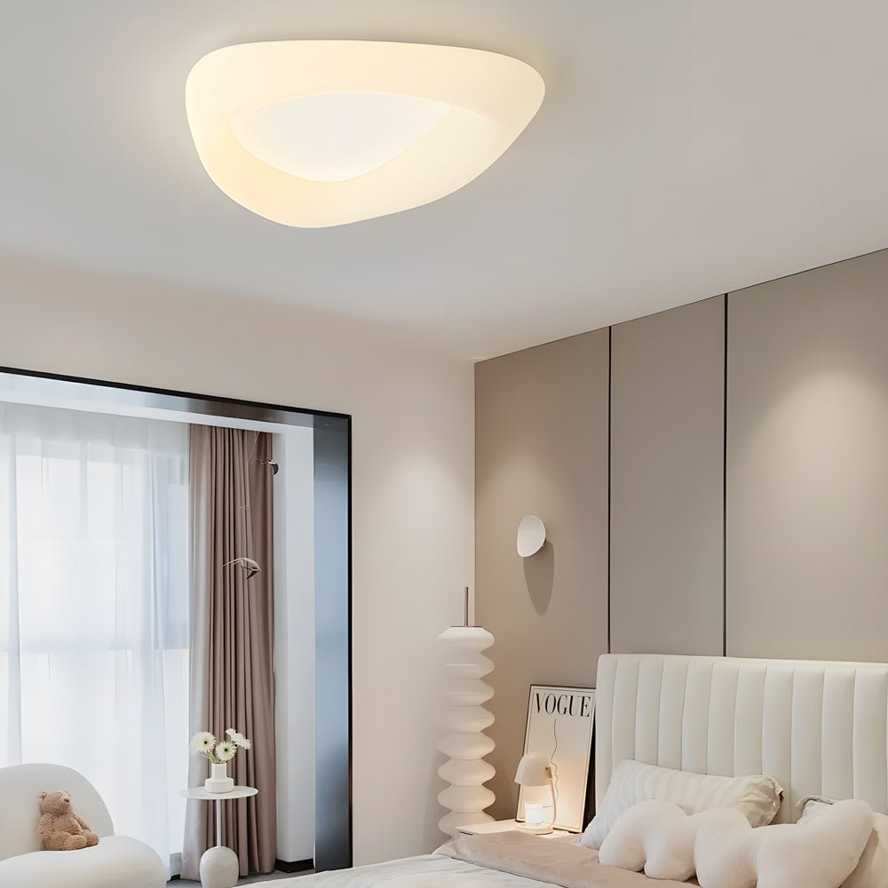 Cobblestone LED Dimming Modern Ceiling Light Fixture - Three Step Lighting for Home Decor