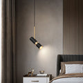 Cylindrical LED Pendant Light - Modern Three-Step Dimming Hanging Lamp