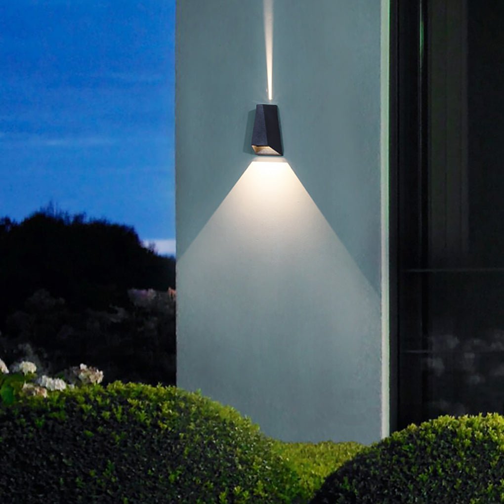 Black Up Down Outdoor Wall Lights Modern LED Lamp