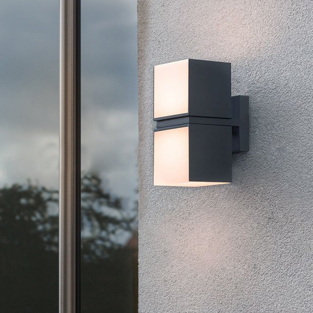 Modern Waterproof LED Double Head Wall Light Design