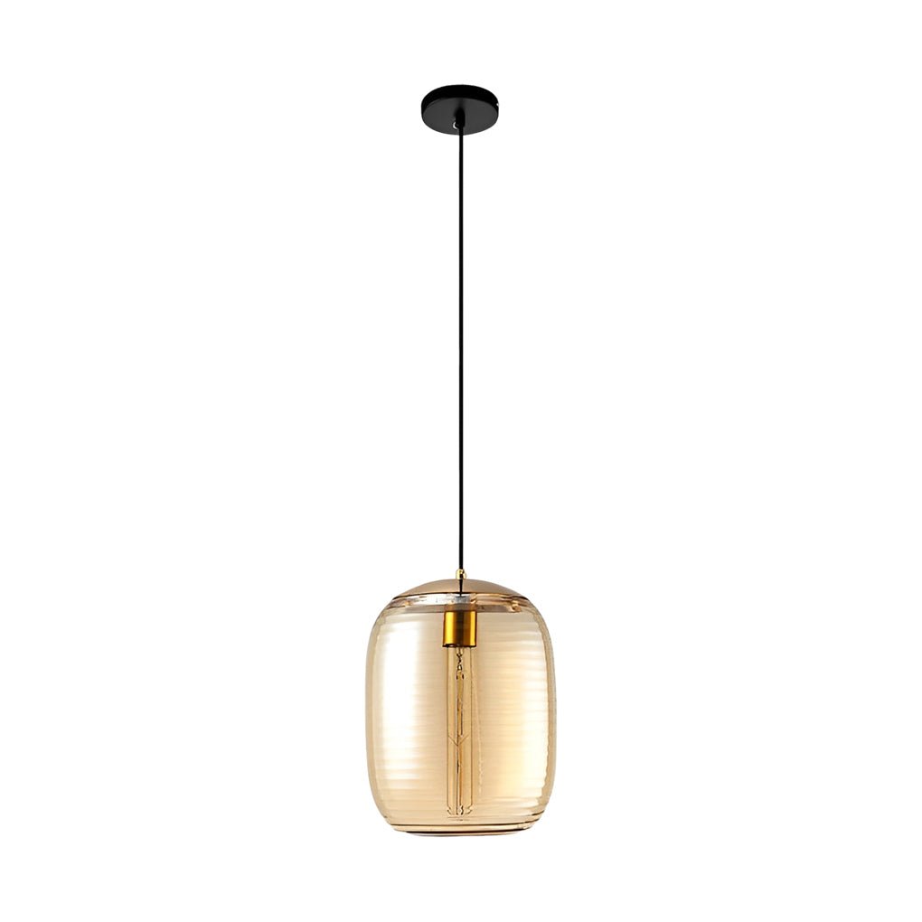 Screw Thread Glass Spiral LED Pendant Light Chandelier