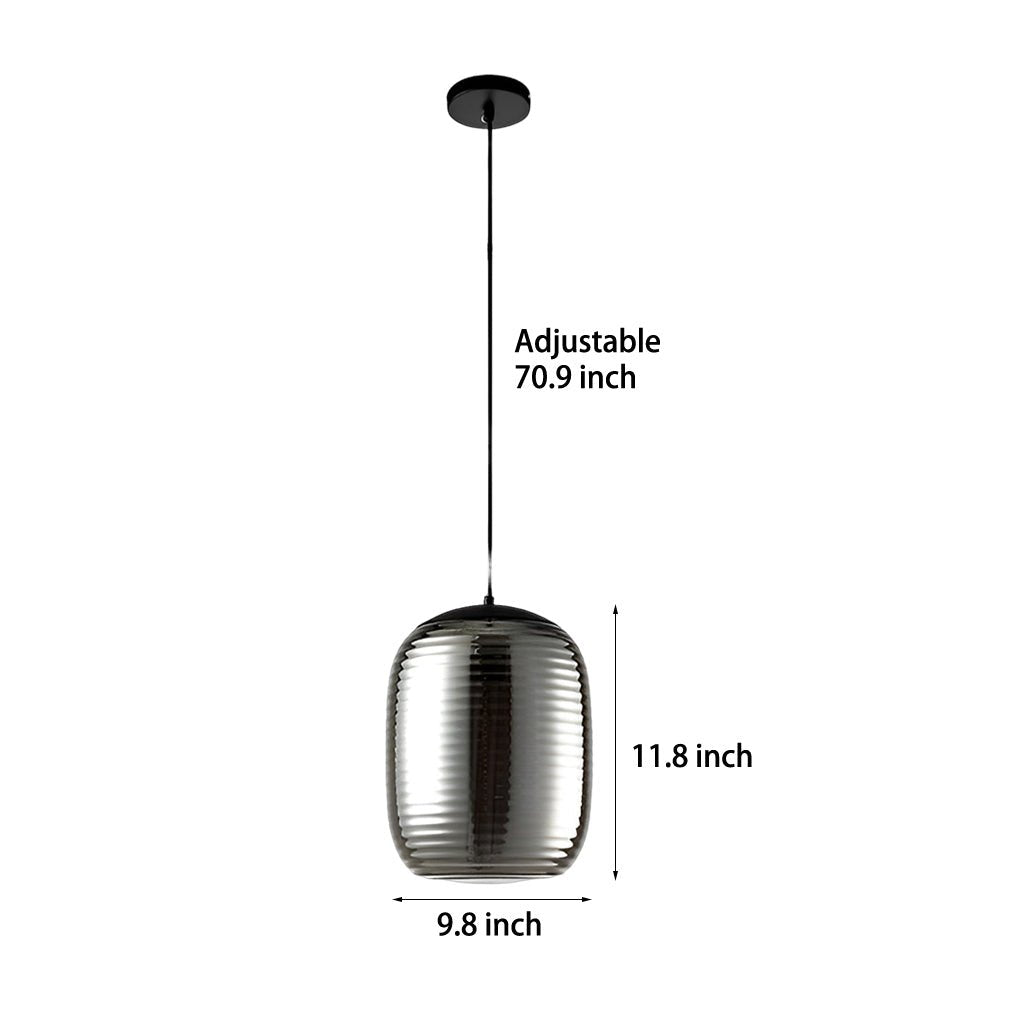Screw Thread Glass Spiral LED Pendant Light Chandelier