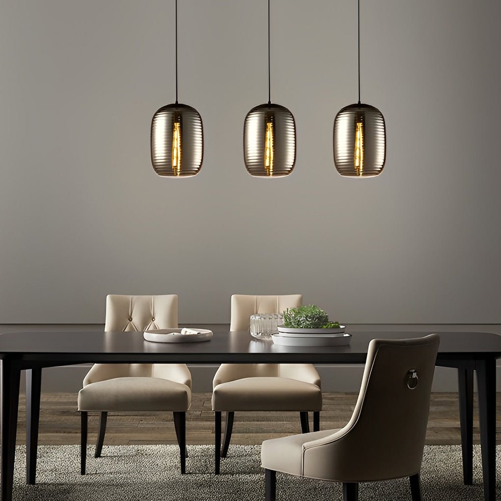 Screw Thread Glass Spiral LED Pendant Light Chandelier