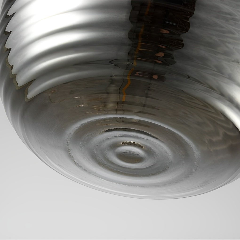 Screw Thread Glass Spiral LED Pendant Light Chandelier