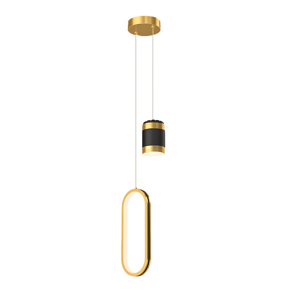 Creative Starry Projection Ring LED Pendant Light - 3 Step Dimming Features, Modern Design, Unique Home Decor