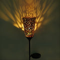 Vintage Red Wine Glass Solar LED Garden Lights - Enchanting Outdoor Ambiance