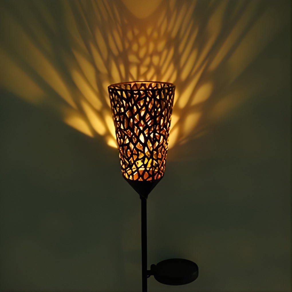 Vintage Red Wine Glass Solar LED Garden Lights - Enchanting Outdoor Ambiance