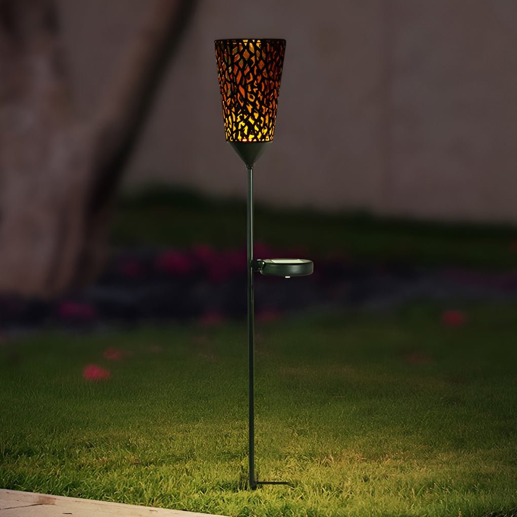Vintage Red Wine Glass Solar LED Garden Lights - Enchanting Outdoor Ambiance