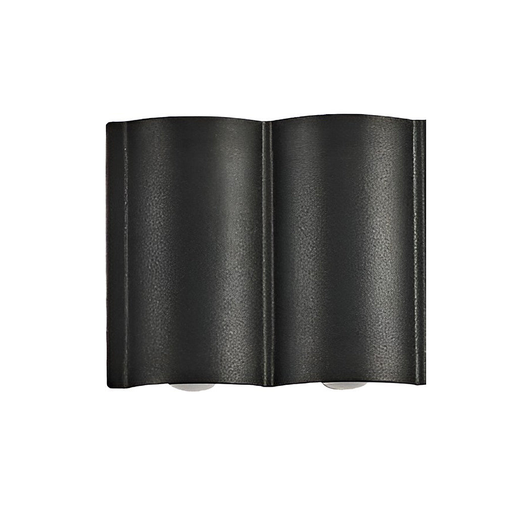 Outdoor Wall Light Black LED Up & Down Waterproof Garden Fixture