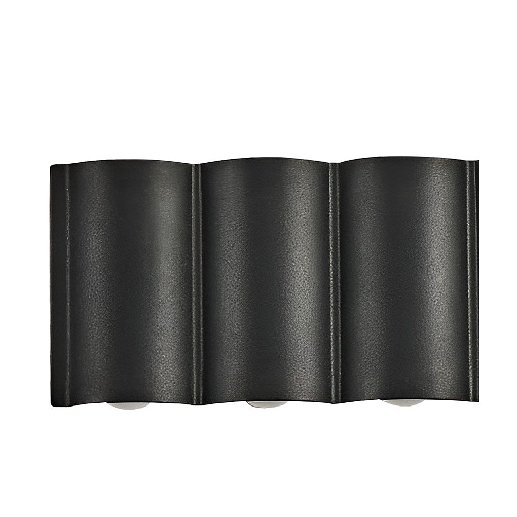 Outdoor Wall Light Black LED Up & Down Waterproof Garden Fixture
