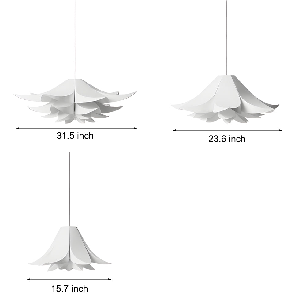 Nordic White Petals Flower Chandeliers - 3 Step Dimming Minimalist Lighting  

Enhance your space with our Creative White Petals Flower Chandelier, featuring a sleek Nordic design and innovative 3-step dimming functionality. Perfect for adding elegance to