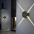 Cross Light Beams Wall Sconce - Minimalist Outdoor Lighting Fixture