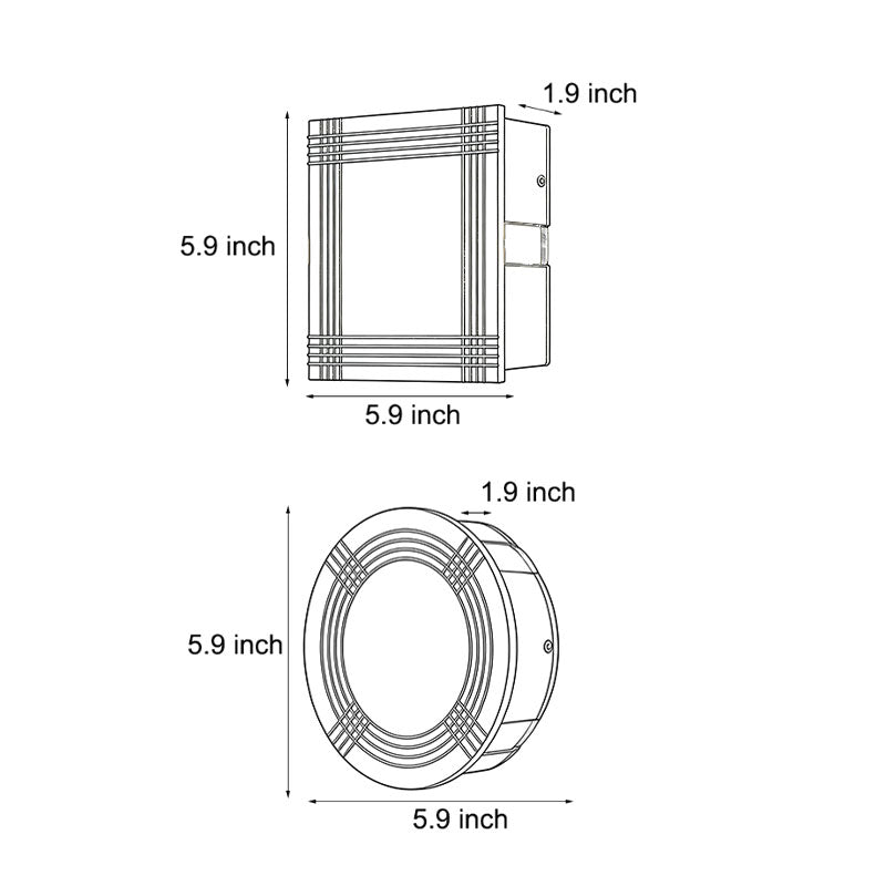 Cross Light Beams Wall Sconce - Minimalist Outdoor Lighting Fixture
