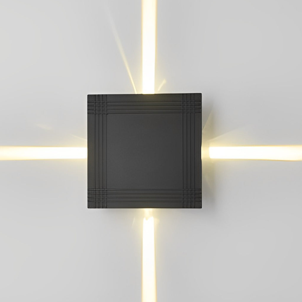 Cross Light Beams Wall Sconce - Minimalist Outdoor Lighting Fixture