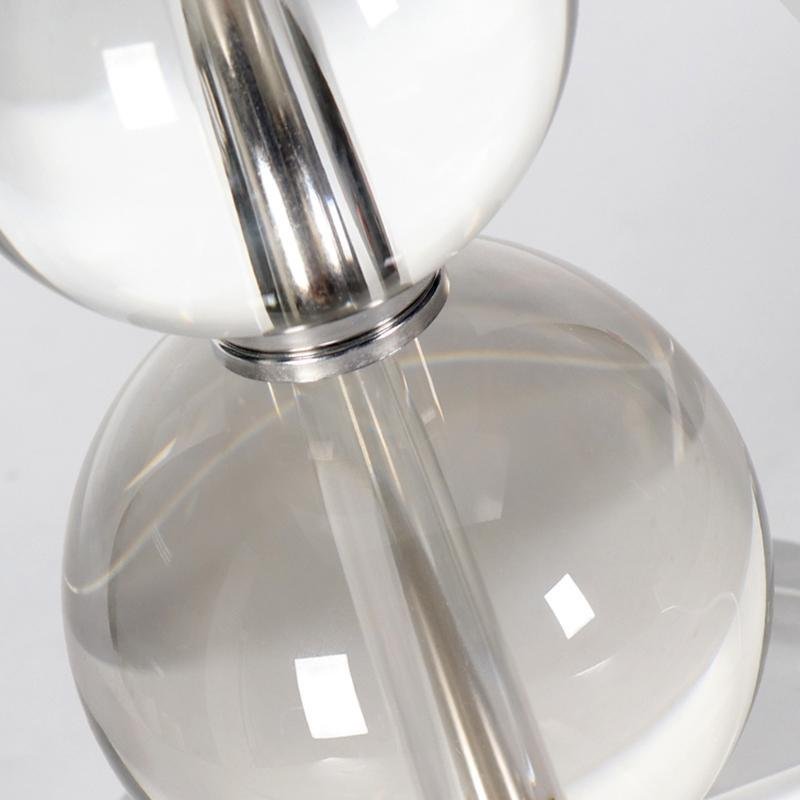 Crystal Ball Table Lamp - Modern Fabric Cylinder Shade for Stylish Lighting