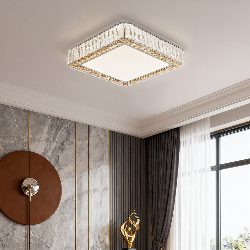 Crystal Ceiling Light - Modern Minimalist Luxury Lamp