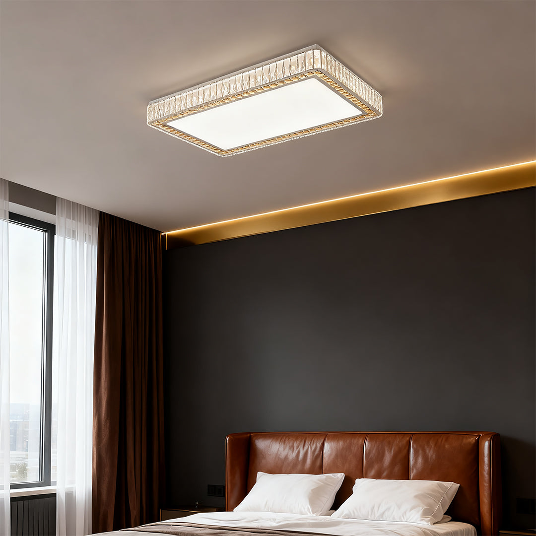 Crystal Ceiling Light - Modern Minimalist Luxury Lamp