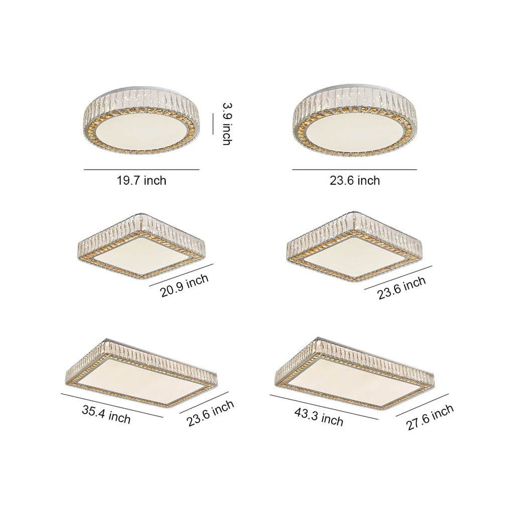 Crystal Ceiling Light - Modern Minimalist Luxury Lamp