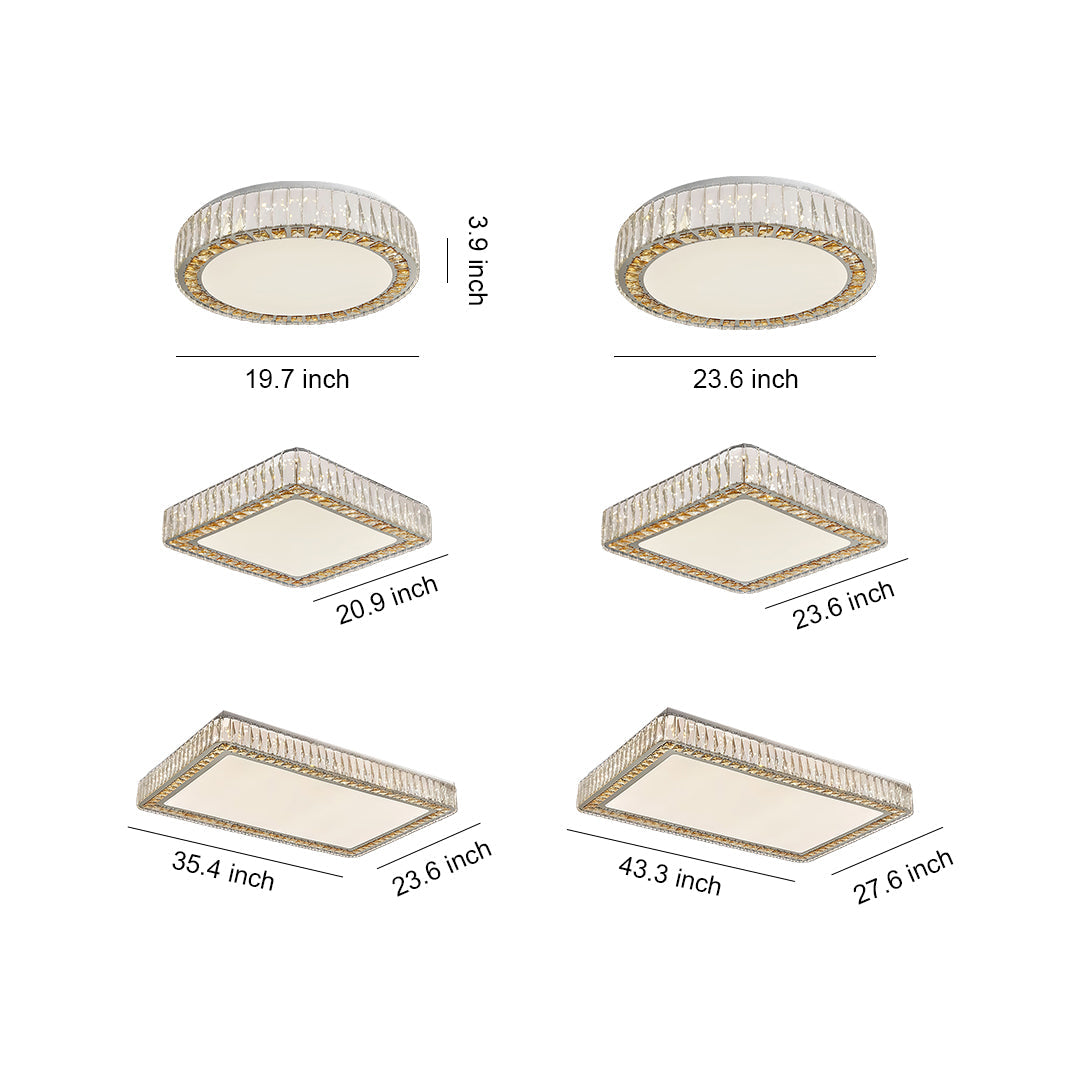 Crystal Ceiling Light - Modern Minimalist Luxury Lamp