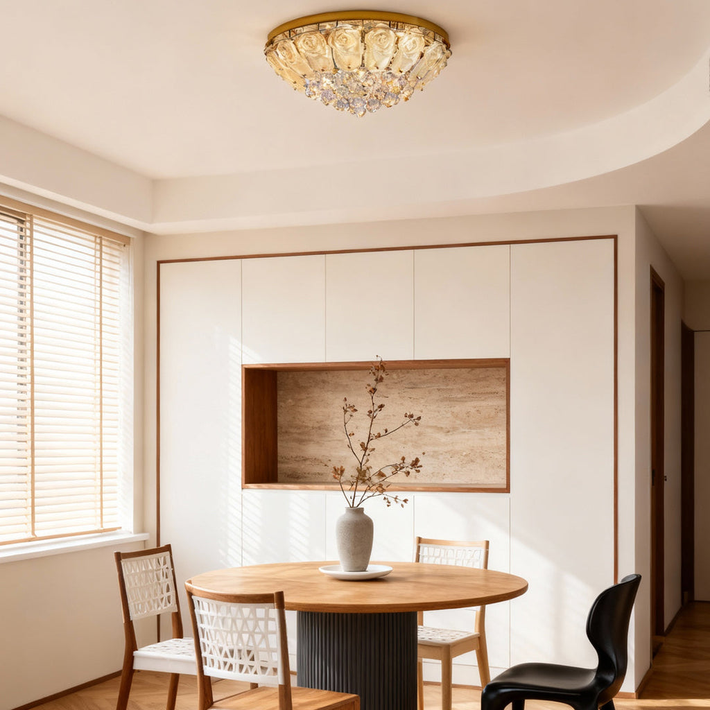 Crystal Ceiling Light Flush Mount French Luxury Lamp