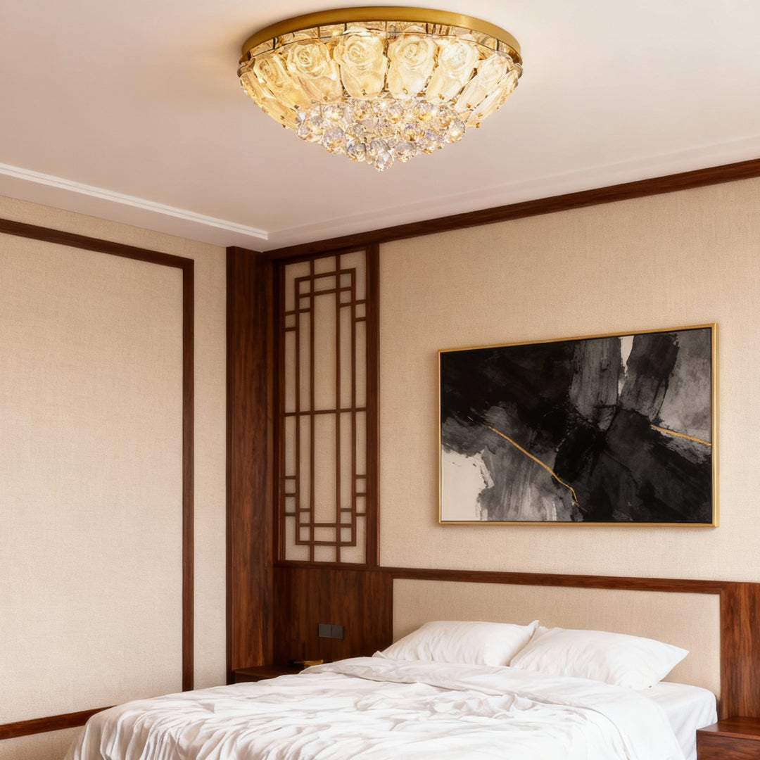 Crystal Ceiling Light Flush Mount French Luxury Lamp
