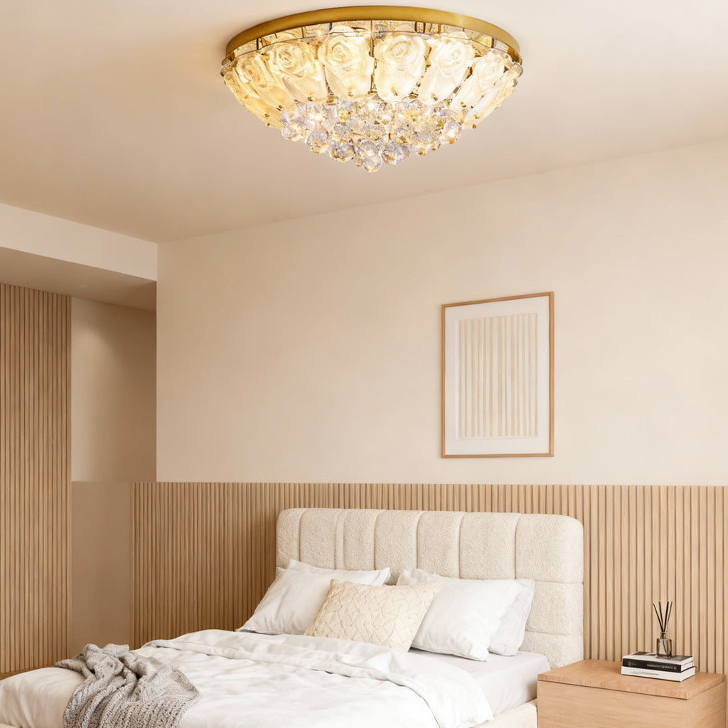 Crystal Ceiling Light Flush Mount French Luxury Lamp