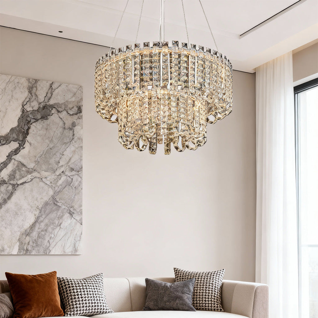 Crystal Chandelier Modern Minimalist Ceiling Light - Luxury Lighting Fixture