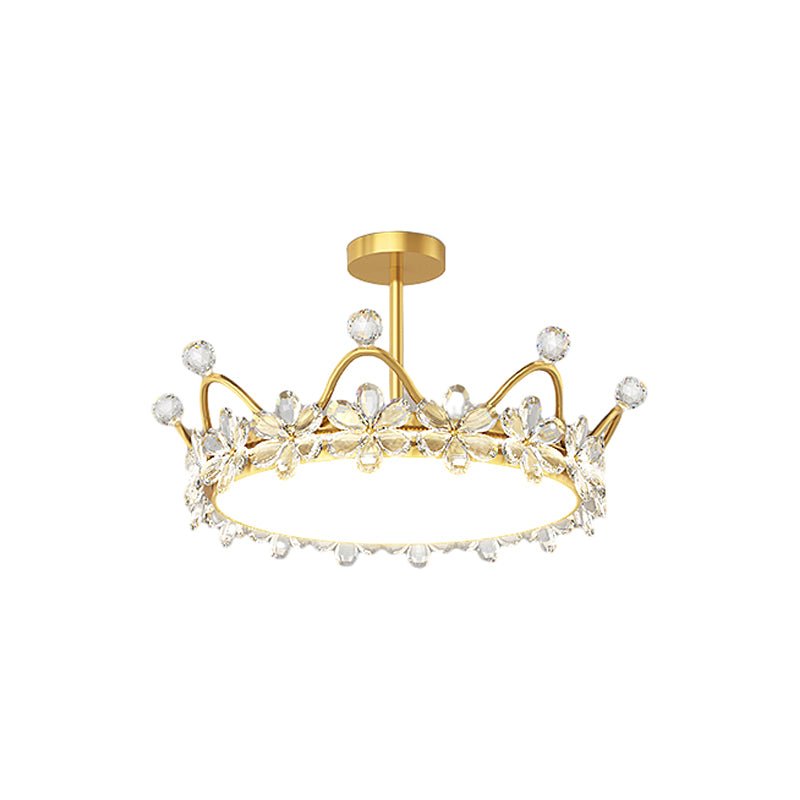 Crystal Crowns 3-Step Dimming Starry Sky Projection LED Ceiling Light