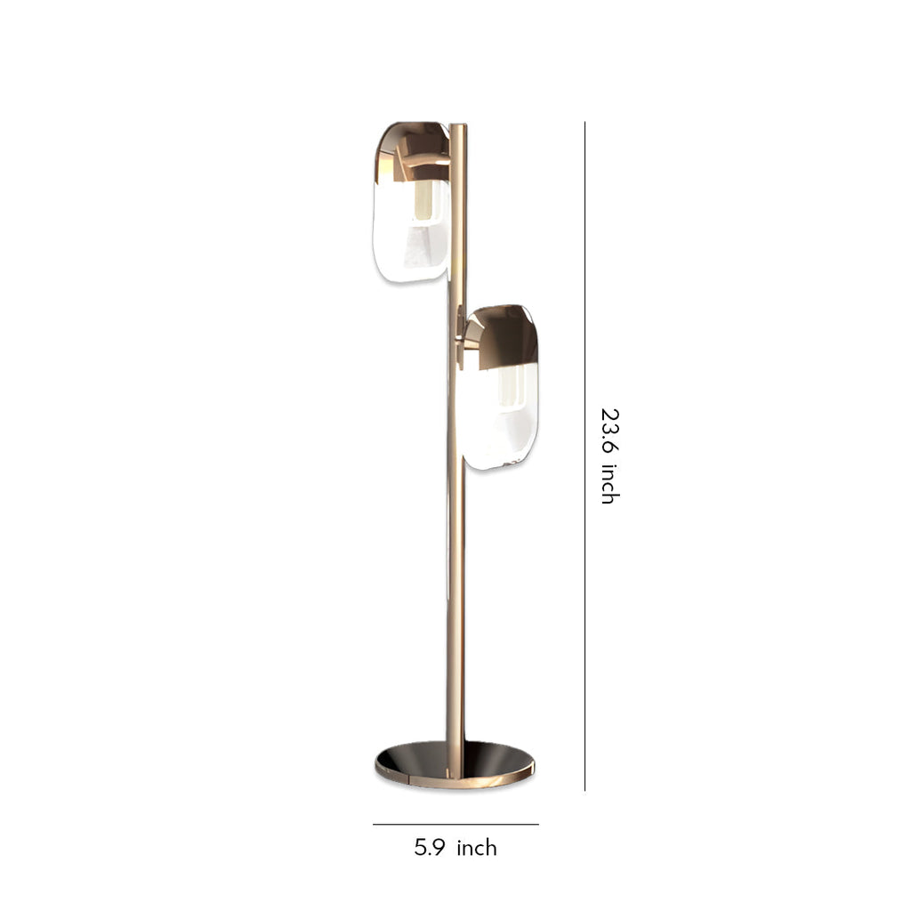 Crystal Minimalist Floor Lamp - Modern Metal Aluminum Design