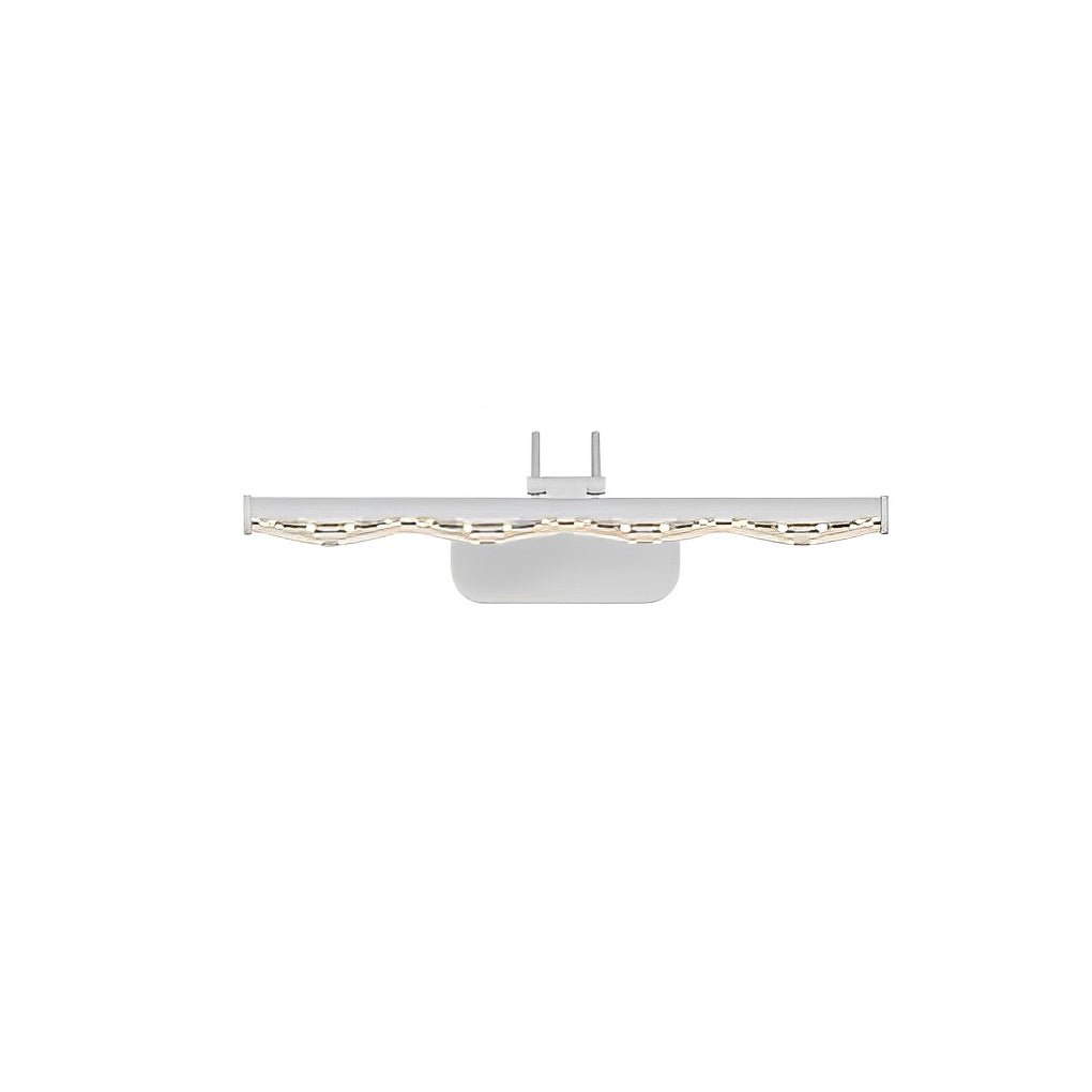 Crystal-Like Bathroom Vanity Light with Multi-Faceted Prismatic Acrylic Shade, Modern LED Bathroom Lighting, Elegant Wall Sconce Fixture, Glamorous Aesthetic Light for Makeup, Stylish Home Decor, Bright Illuminating Light for Vanity Area, Contemporary Cry
