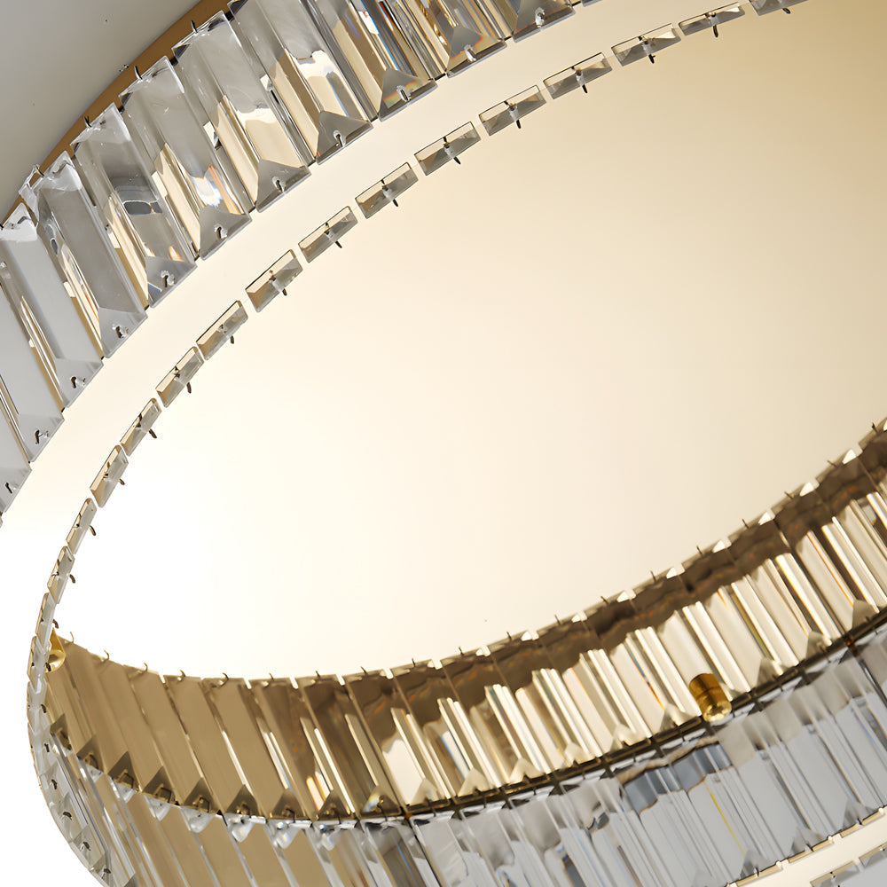 Crystal Ring Ceiling Light - Modern Dimmable LED Luxury Fixture