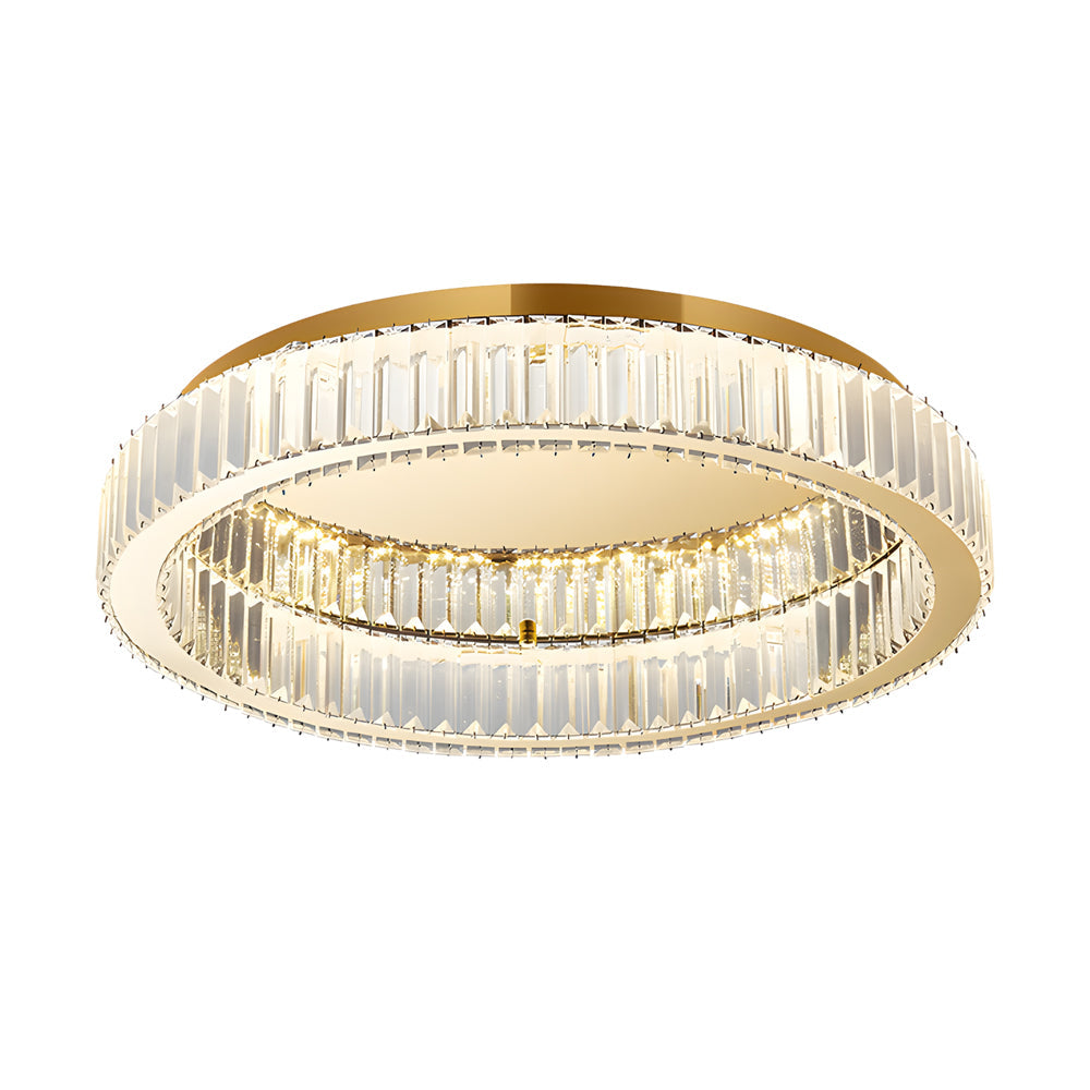 Crystal Ring Ceiling Light - Modern Dimmable LED Luxury Fixture