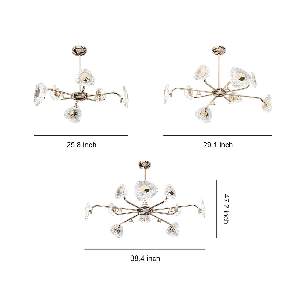 Crystal Vintage Chandelier Eye-Protecting Ceiling Light