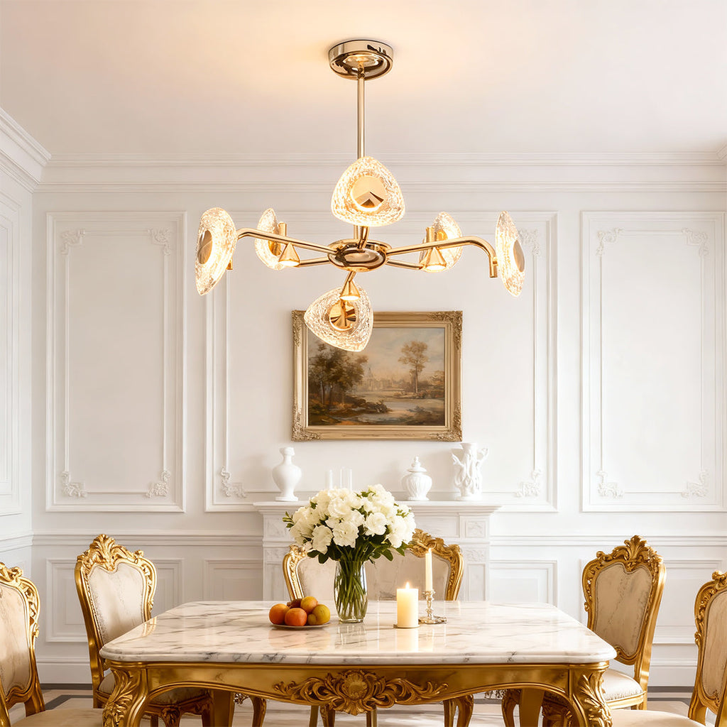 Crystal Vintage Chandelier Eye-Protecting Ceiling Light