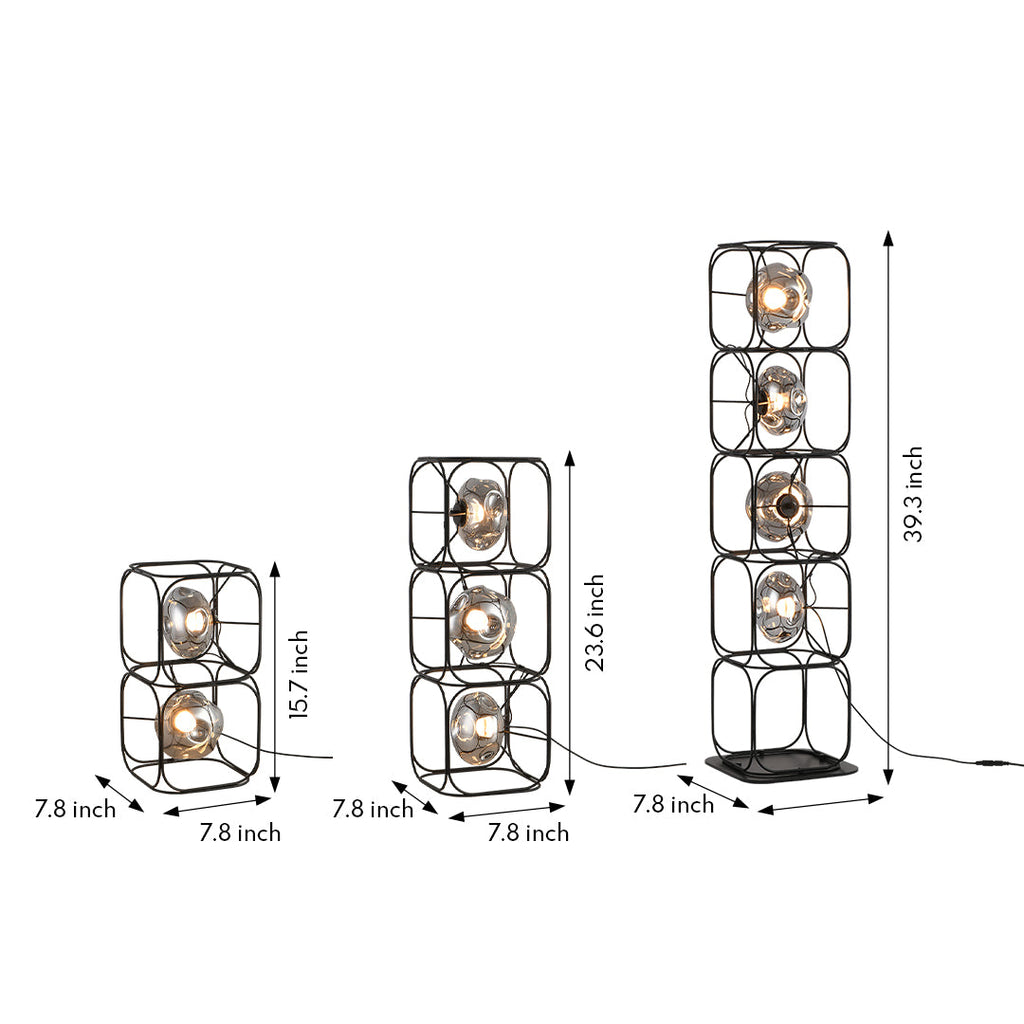 LED Eye-Care Cube Table Lamp - Stackable Cube Lights for Home Decor, Office, and Nightstand