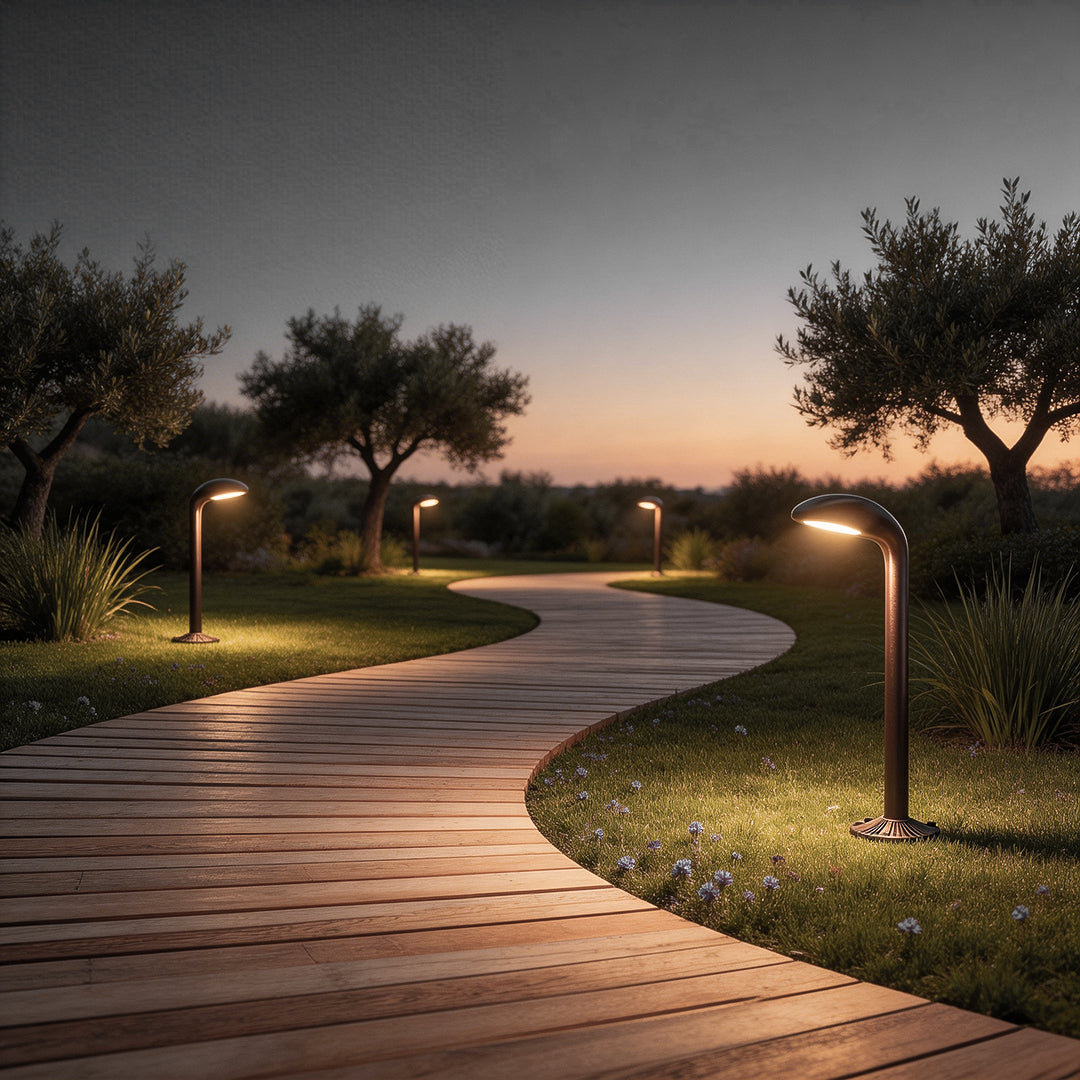 Curved Path Light Aluminum LED Landscape Lighting for Outdoor Use