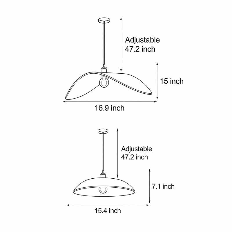 Curved Walnut Wood Pendant Light - Wabi-Sabi Bar Lamp