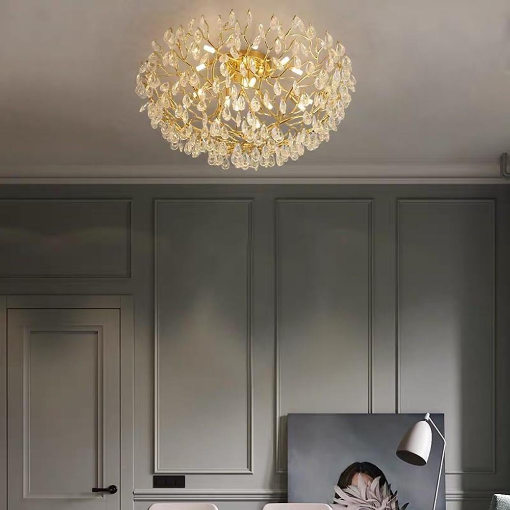 Firefly Sputnik Chandelier - Modern LED Flush Mount Ceiling Light
