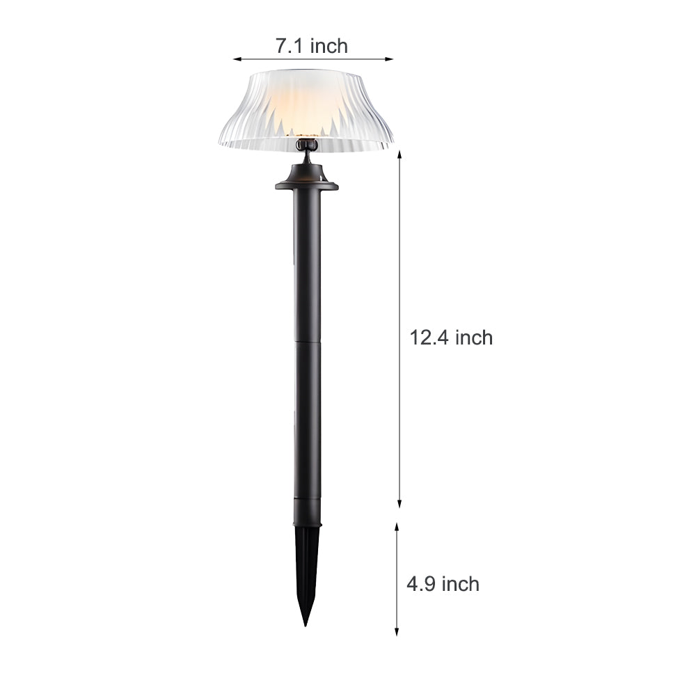 Vintage-Style Solar-Powered Waterproof Lawn Stake Light