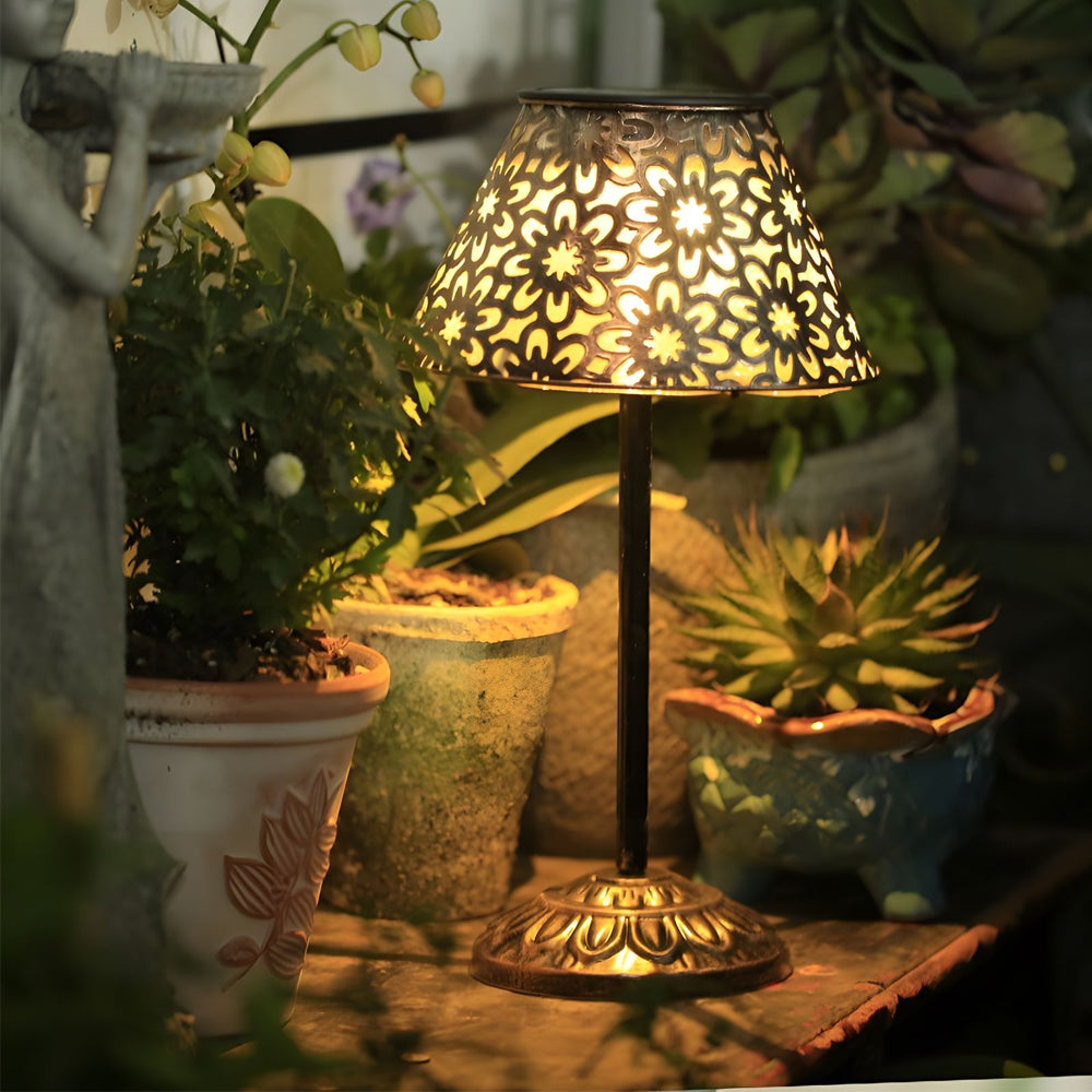 Solar Silver Metal Table Lamp - LED Waterproof Outdoor Lighting

Illuminate your outdoor spaces with this stylish solar silver metal table lamp. Designed for durability, it features LED technology for energy efficiency and brightness. The waterproof desig